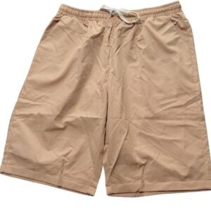 Noracora Shorts Womens size XXL Bermuda cotton linen light tan NEW
